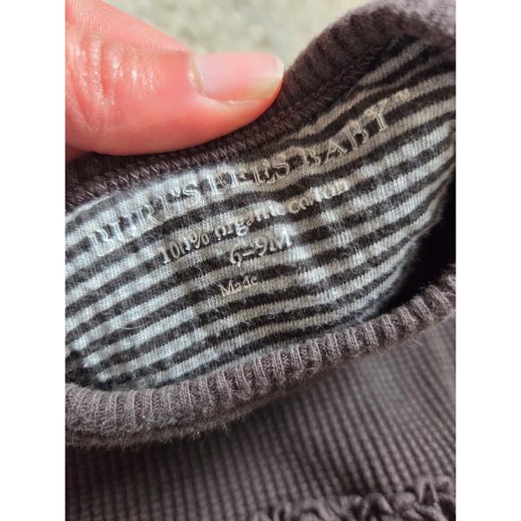 Burt's Bees Long Sleeve Waffle Knit Ruffle Dress - Picture 4 of 5